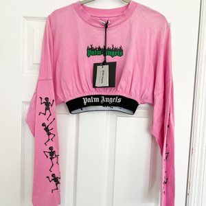 Palm Angels Dance Of Death Cropped Top